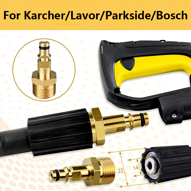 Compression Fitting Brass - Yıkayıcı için yüksek basınçlı yıkayıcı adaptör