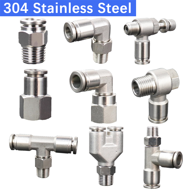 304 Paslanmaz Çelik Pnömatik H - Compression Fitting Brass incelemesi ve fiyatı
